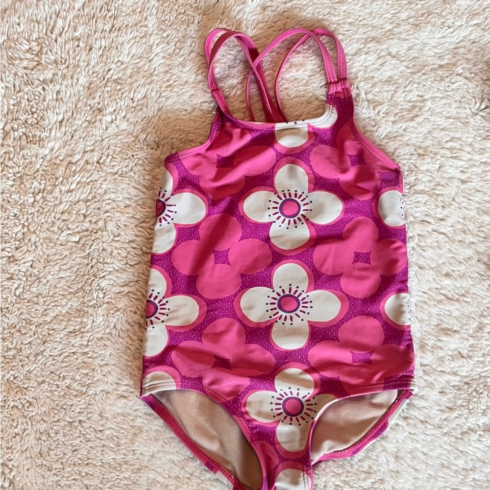Tea Collection One Piece Swimsuit Girls Sz 5